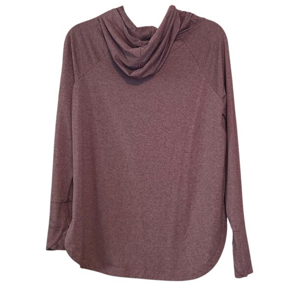 Athleta Hoodie Pullover Lightweight Moroon sz medium - Picture 3 of 8